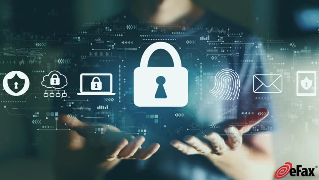 Sending a fax securely over the internet (image)